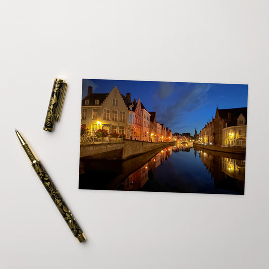 "Bridges in Bruges" 4x6 Postcard